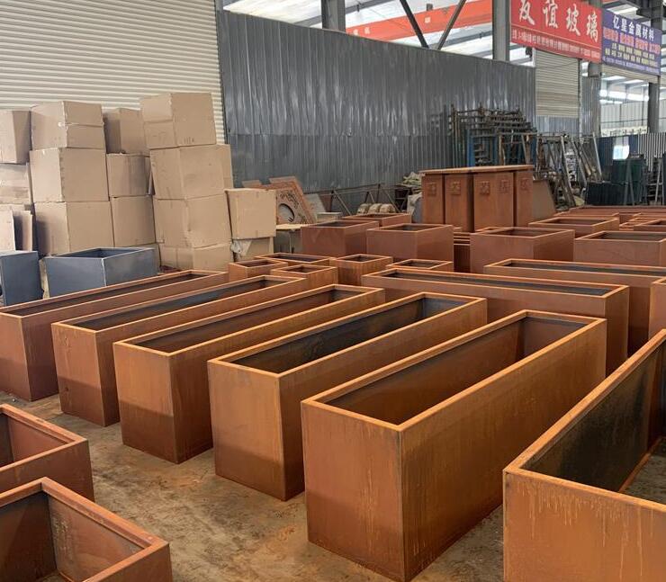 百色耐候钢板花箱