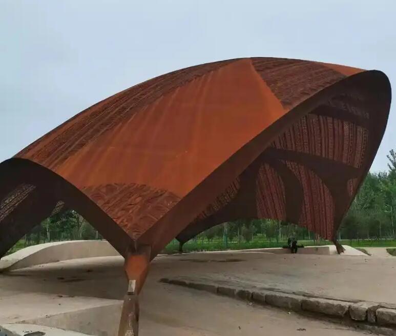 百色耐候钢幕墙案例